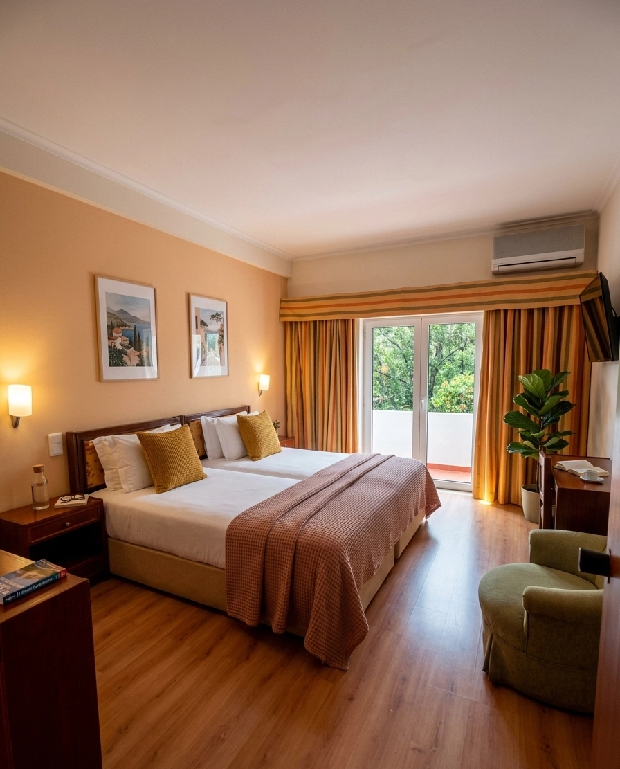 Quarto do Petrus Hotel com varanda