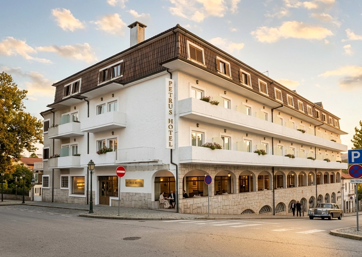 Fachada do Petrus Hotel em Chaves